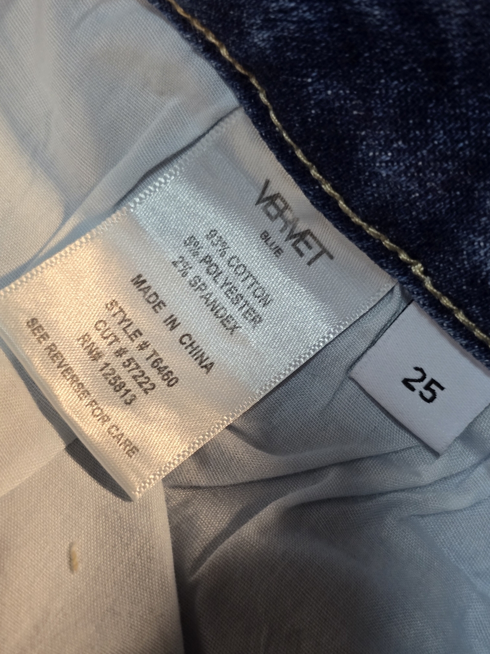 NWT Vervet by Flying Monkey "Miranda" Mid Rise Bootcut Jeans - Size 25/2 - Picture 5 of 10